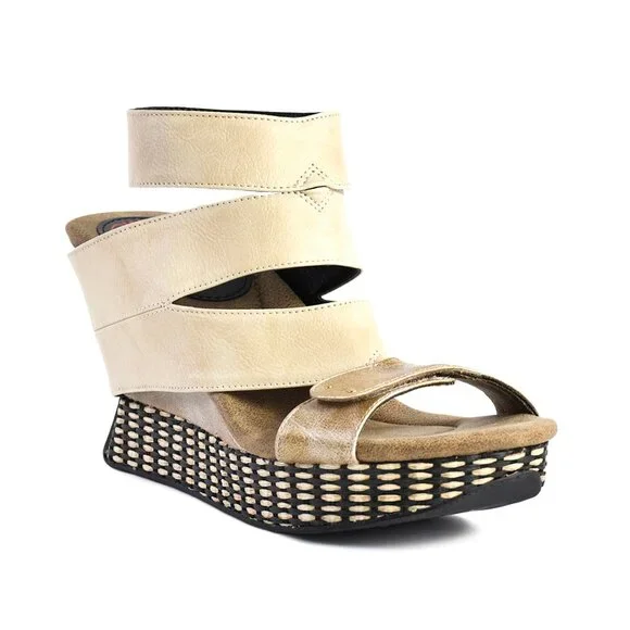 Raina - Cream flips to Black - Modzori 4 Way Reversible Sandal - Picture 3 of 14